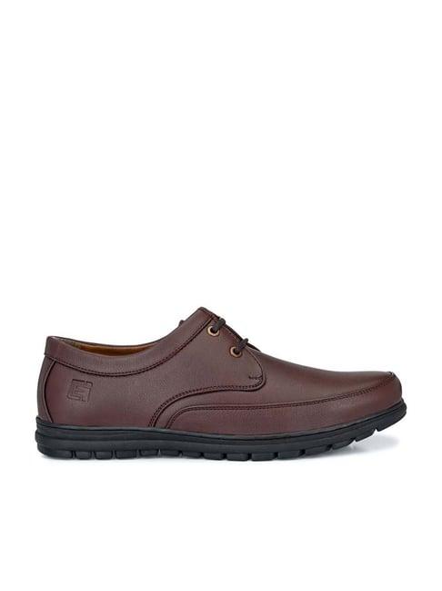 eego italy men's brown derby shoes