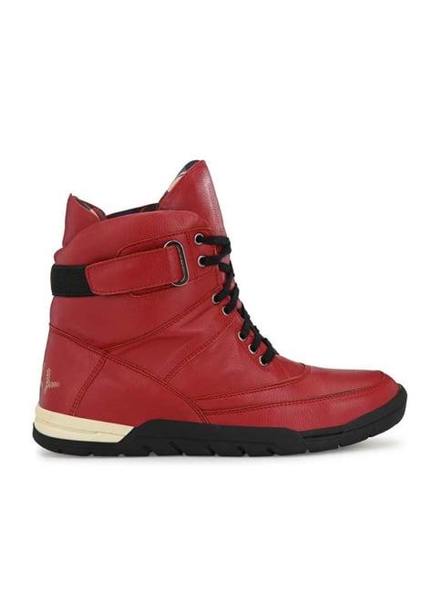 eego italy men's red casual boots