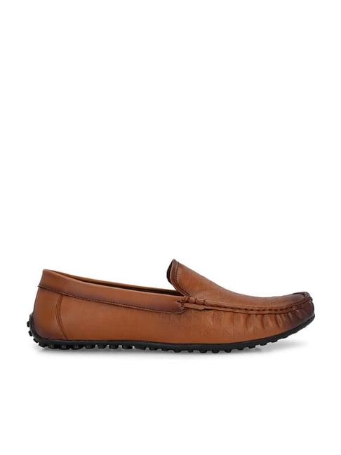 eego italy men's tan casual loafers