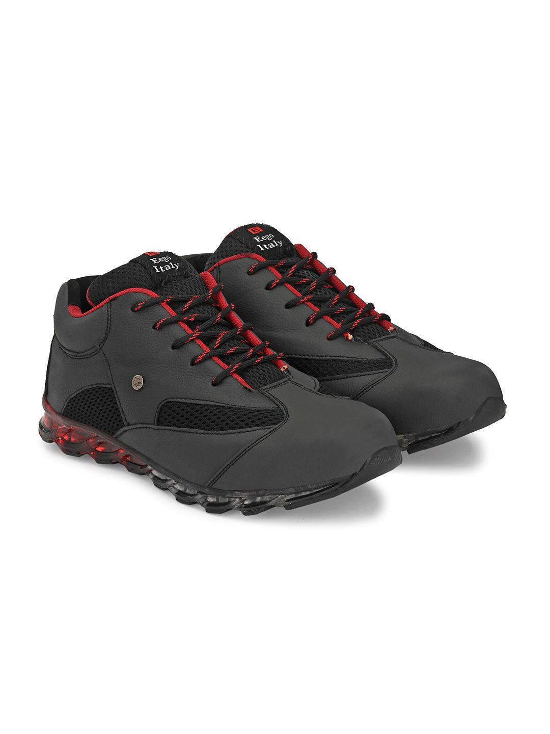 eego italy men black sports shoes