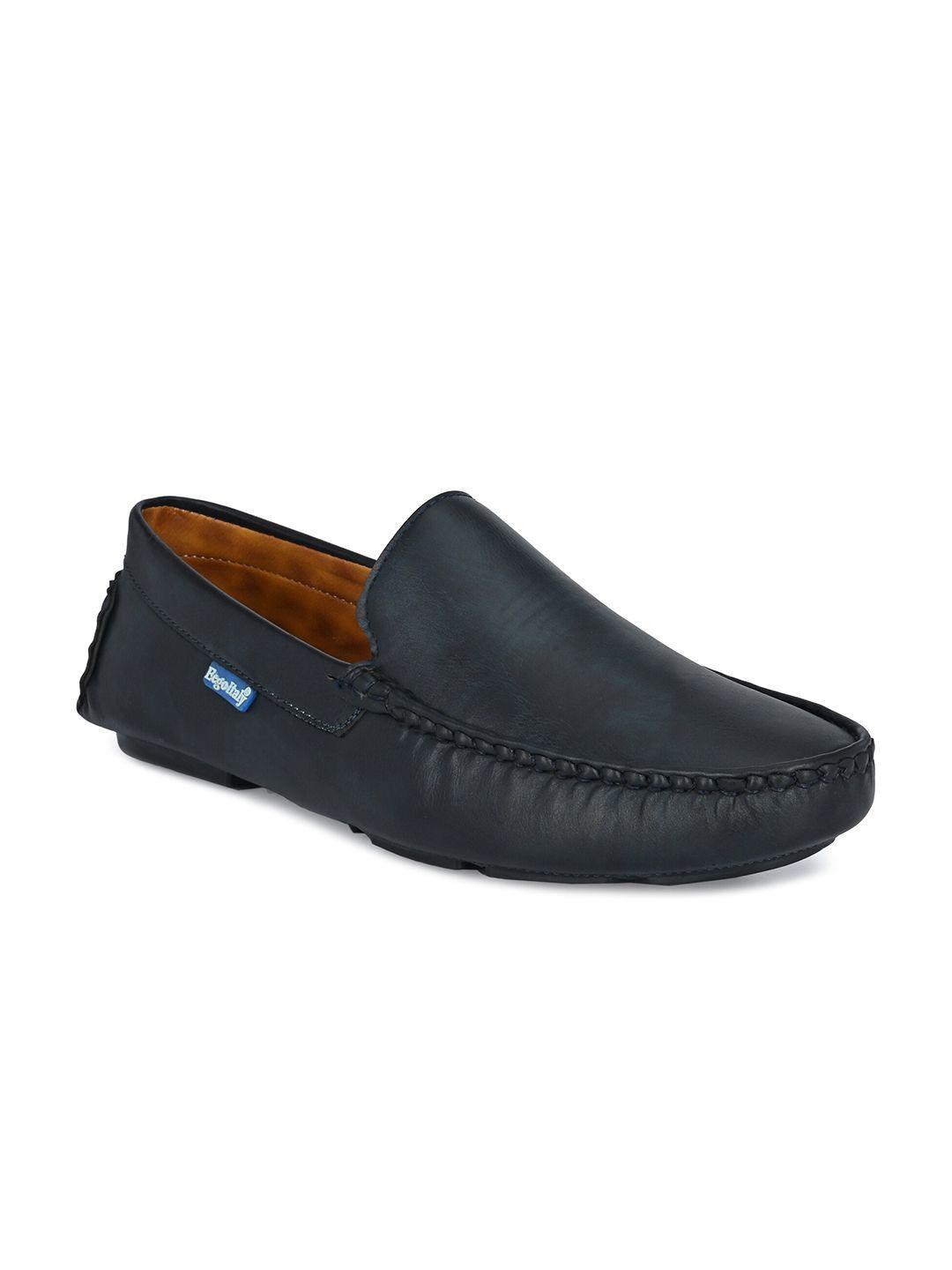 eego italy men blue driving shoes