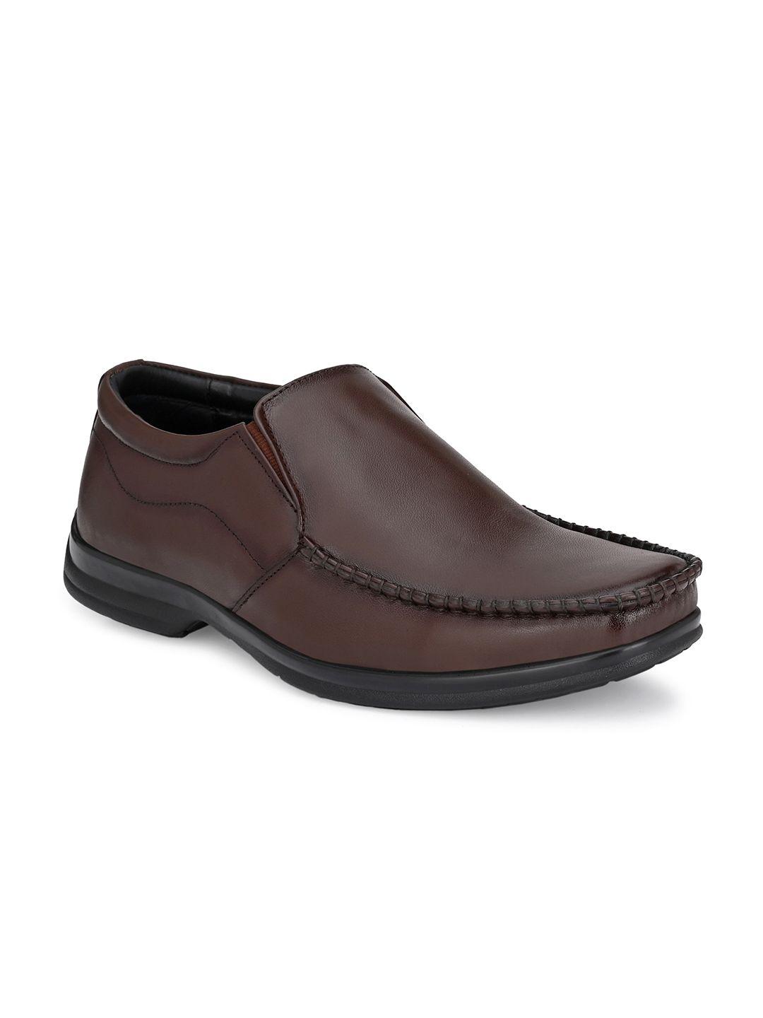 eego italy men leather formal slip-on shoes