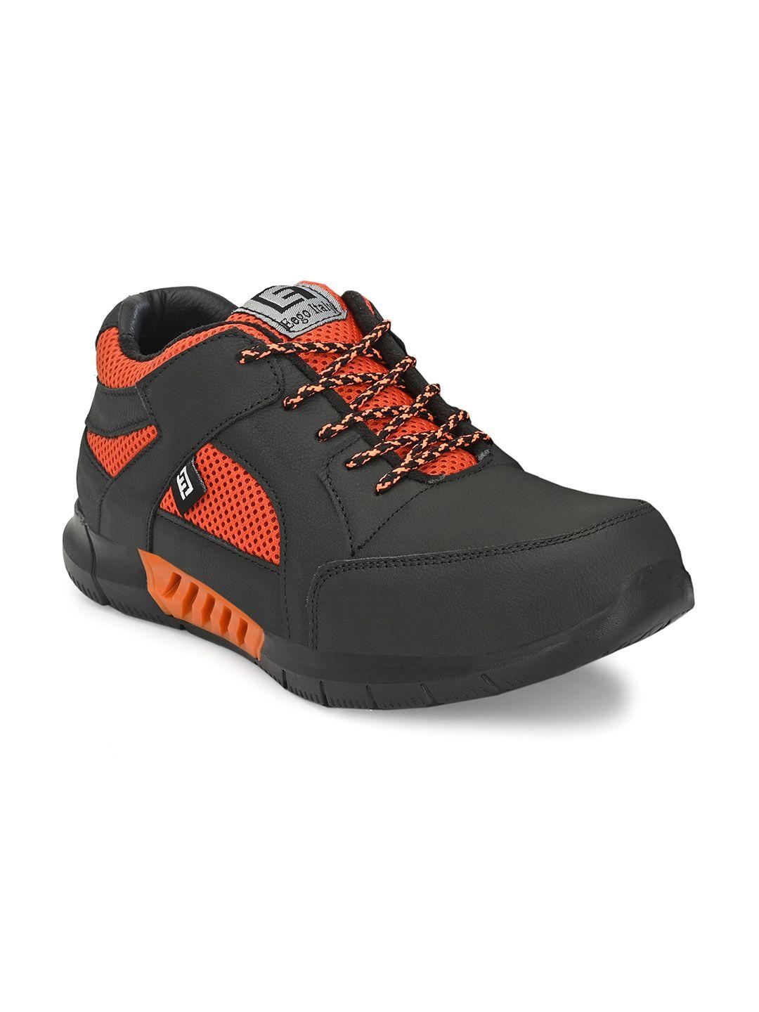 eego italy men leather trekking non-marking shoes