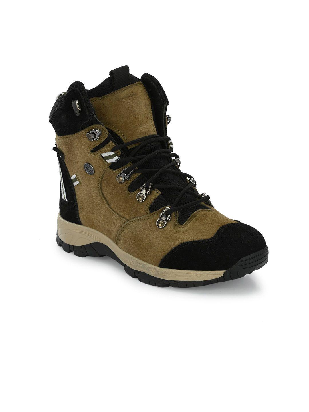eego italy men mid top leather hiking boots