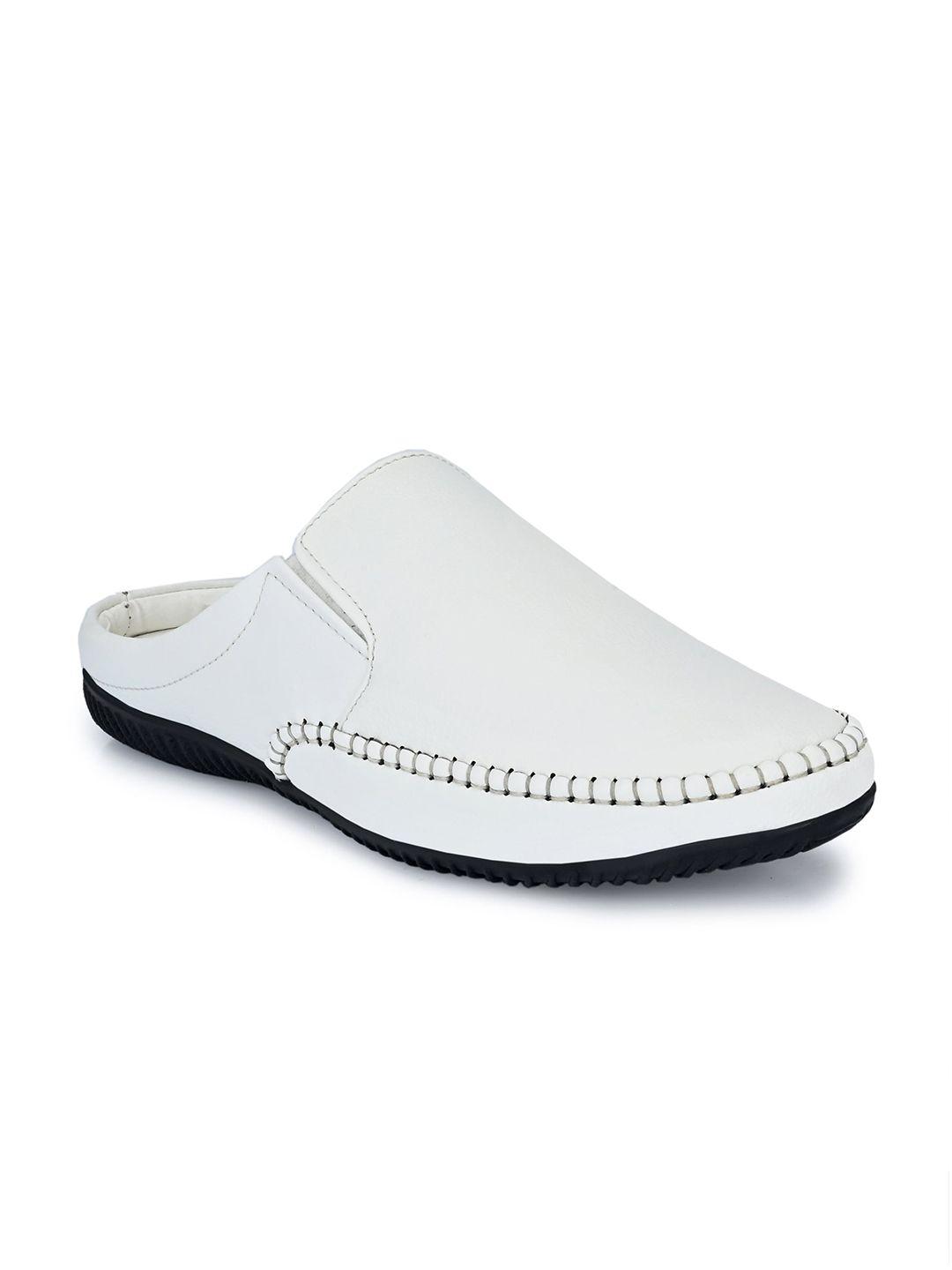 eego italy men white ethnic shoe-style sandals