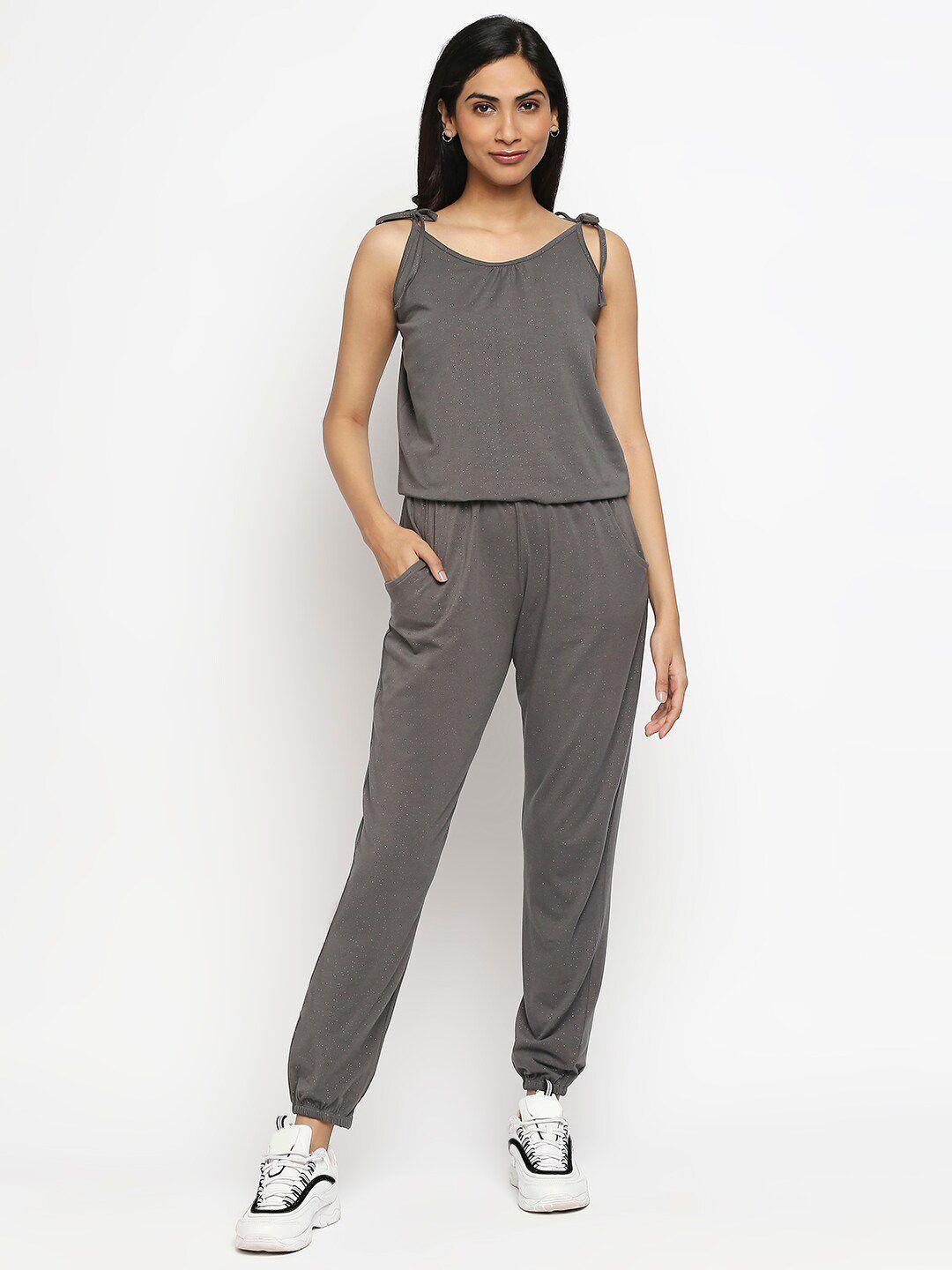 effy grey organic cotton basic jumpsuit