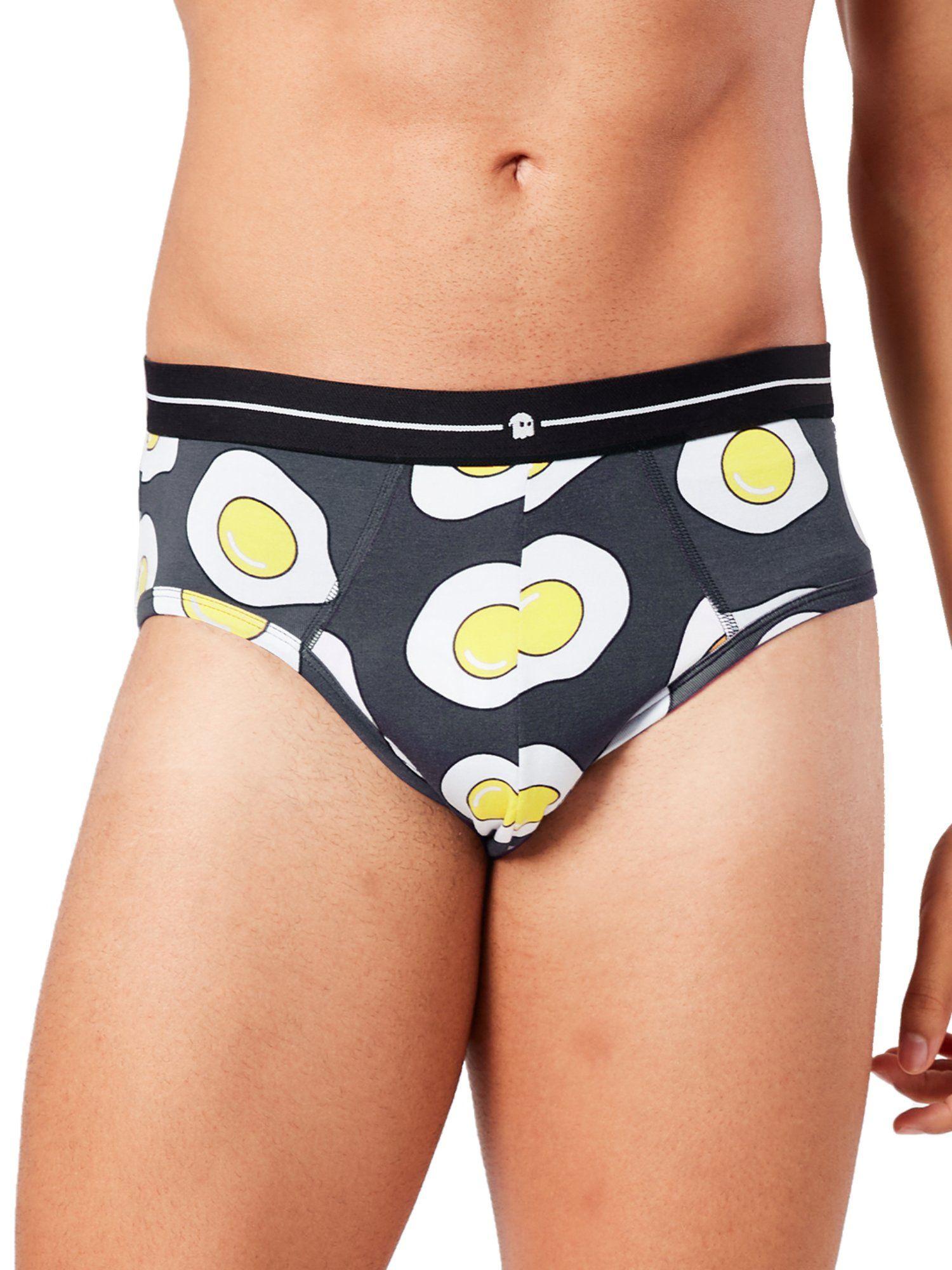 eggcellent briefs underwear for men grey