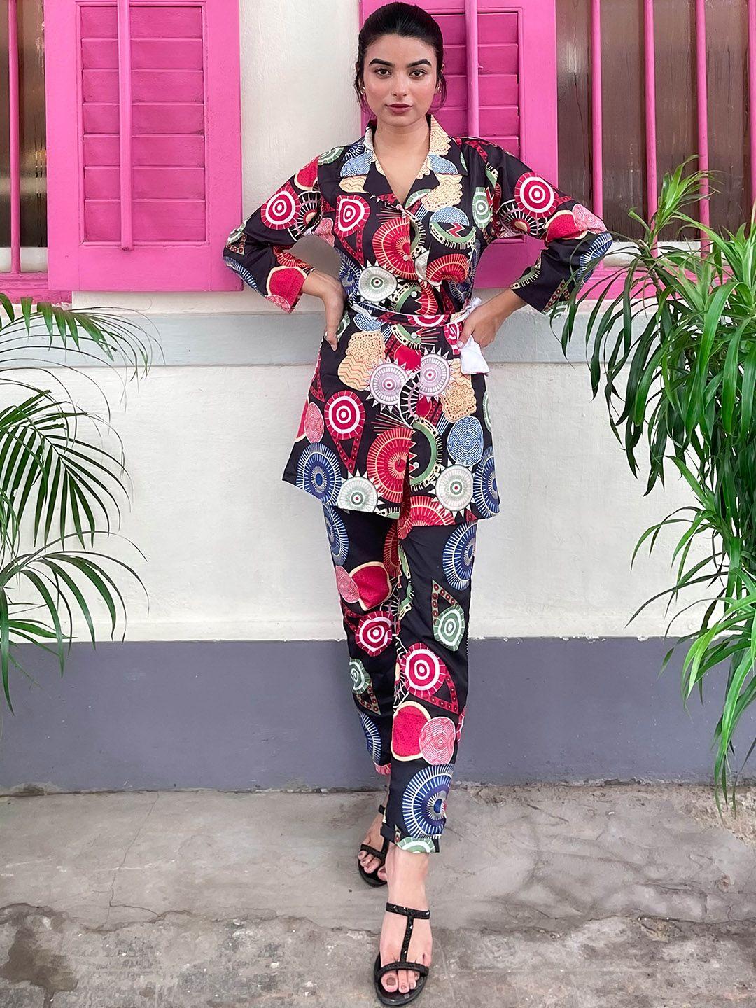 ekta textiles printed shirt & trouser