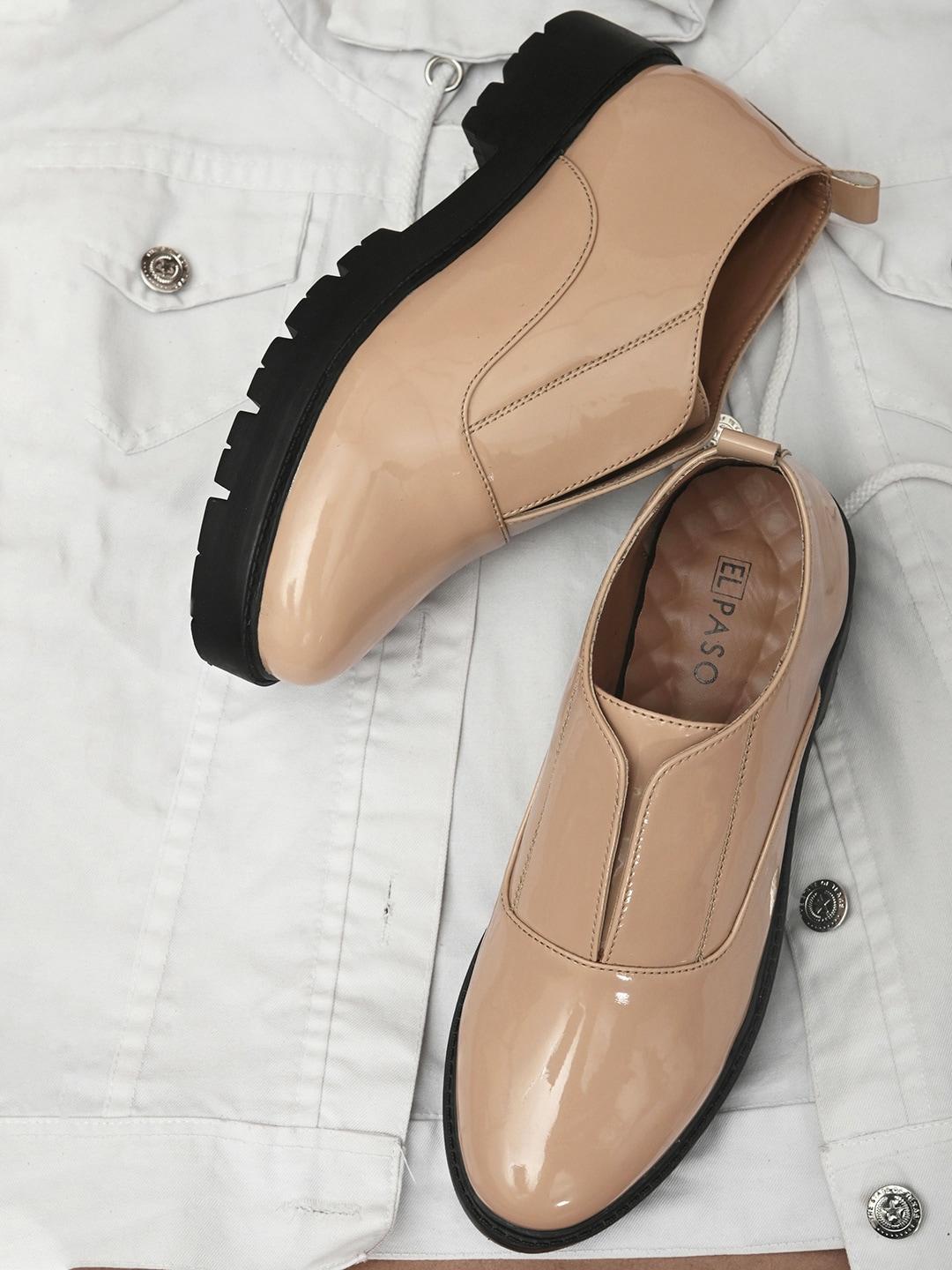 el-paso-women-beige-slip-on-sneakers
