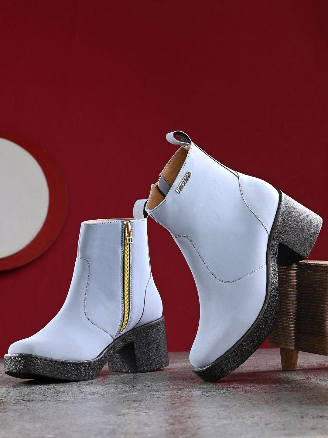 el paso women platform heeled mid-top regular boots