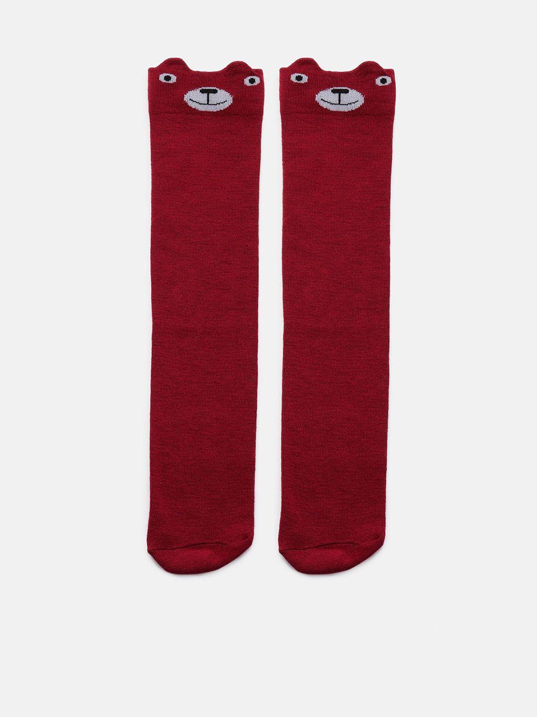 el regalo girls patterned cotton knee-length socks