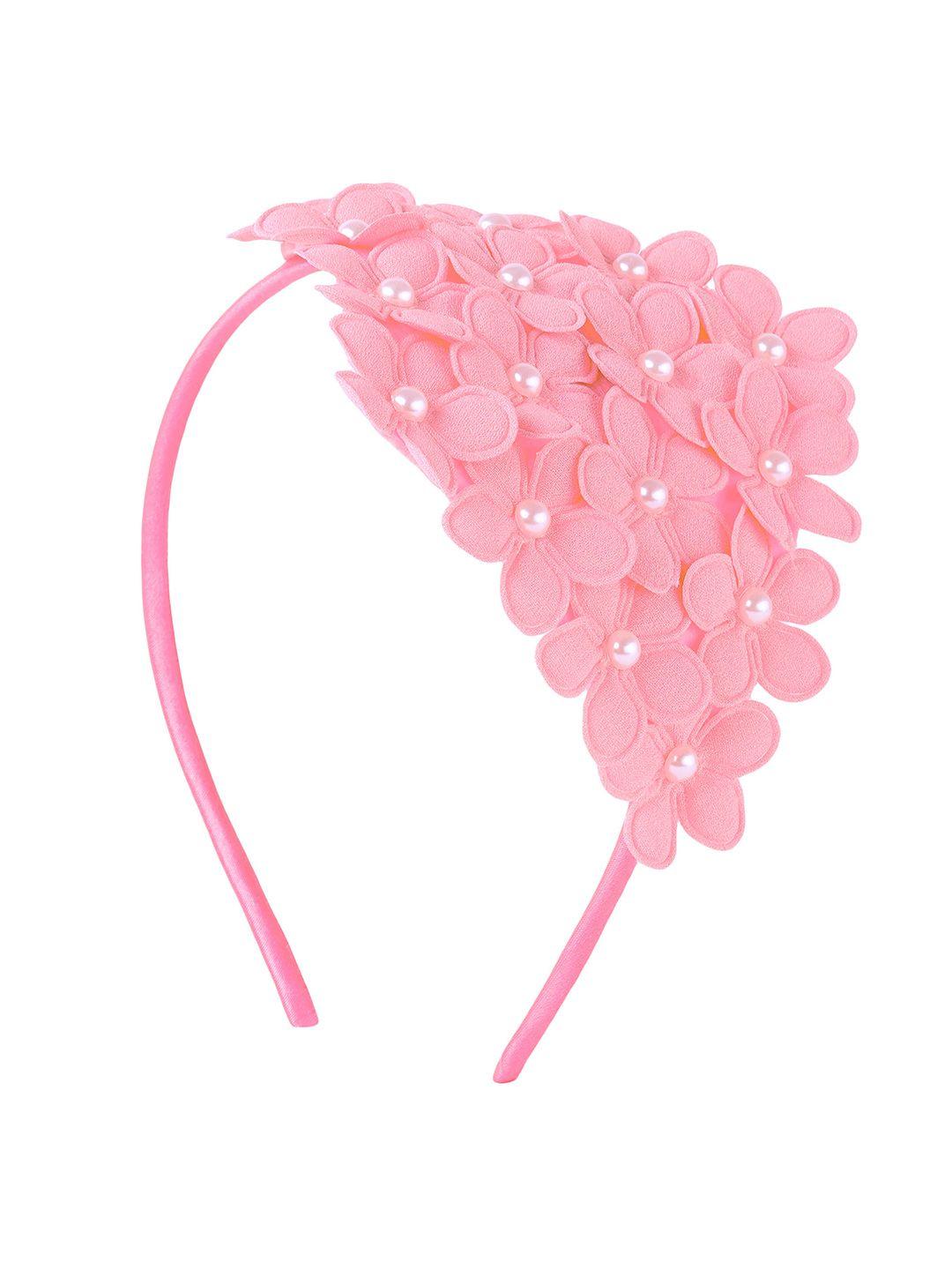 el regalo girls pink & white embellished hairband