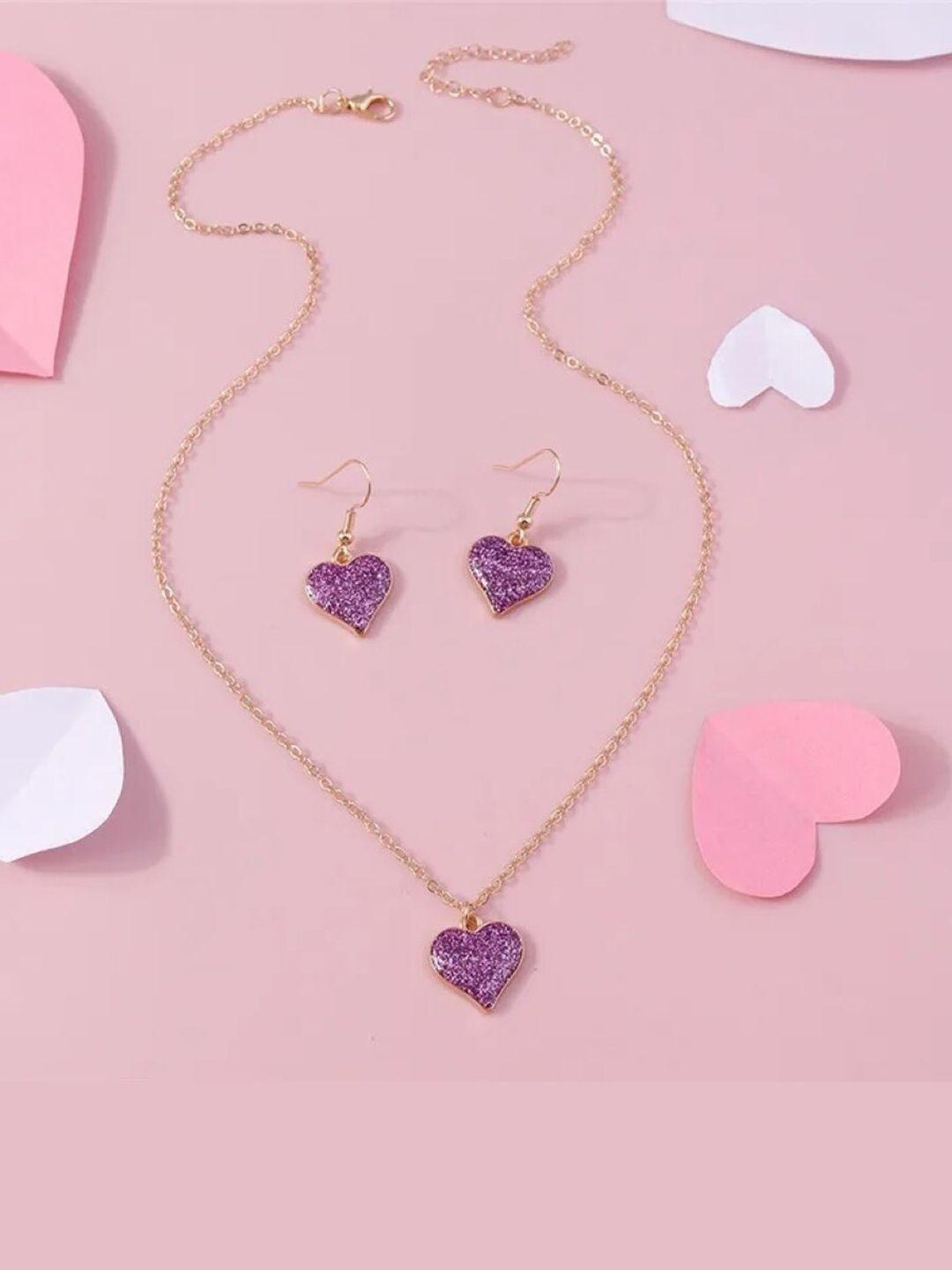 el regalo heart-charm jewellery set