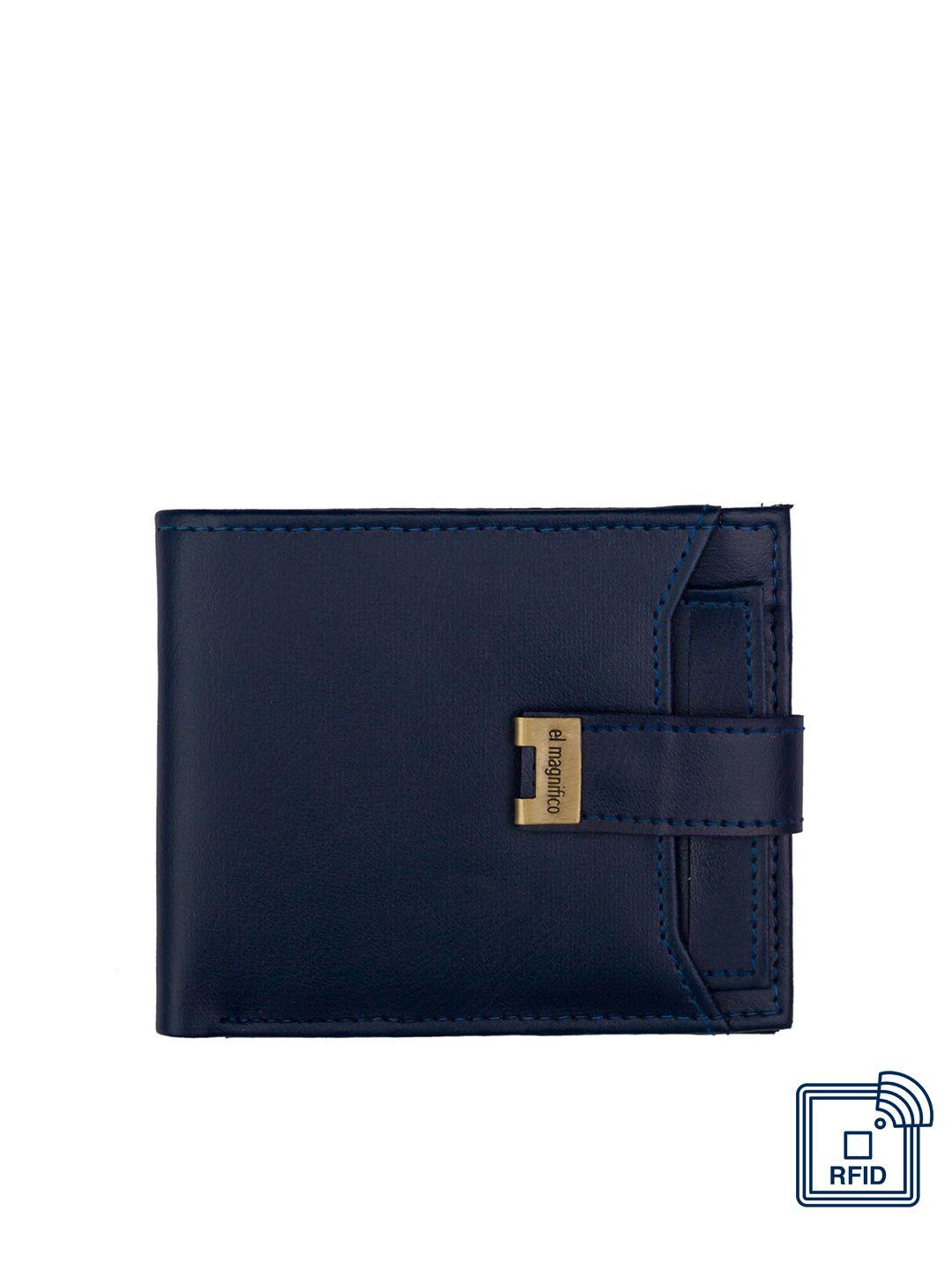 el magnifico men blue two fold wallet