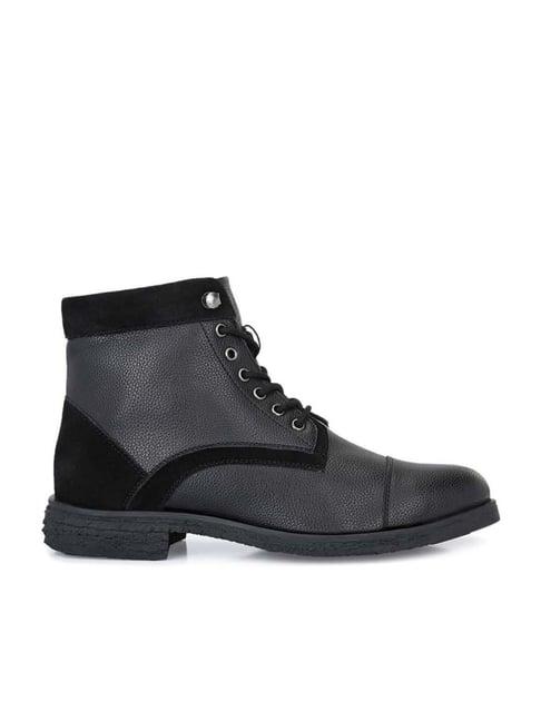el paso men's black derby boots