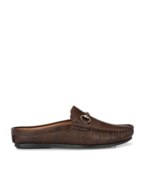 el paso men's brown mule shoes