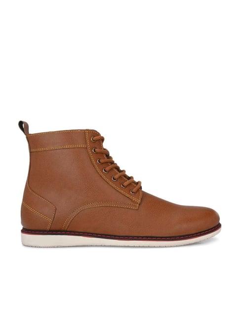 el paso men's tan derby boots