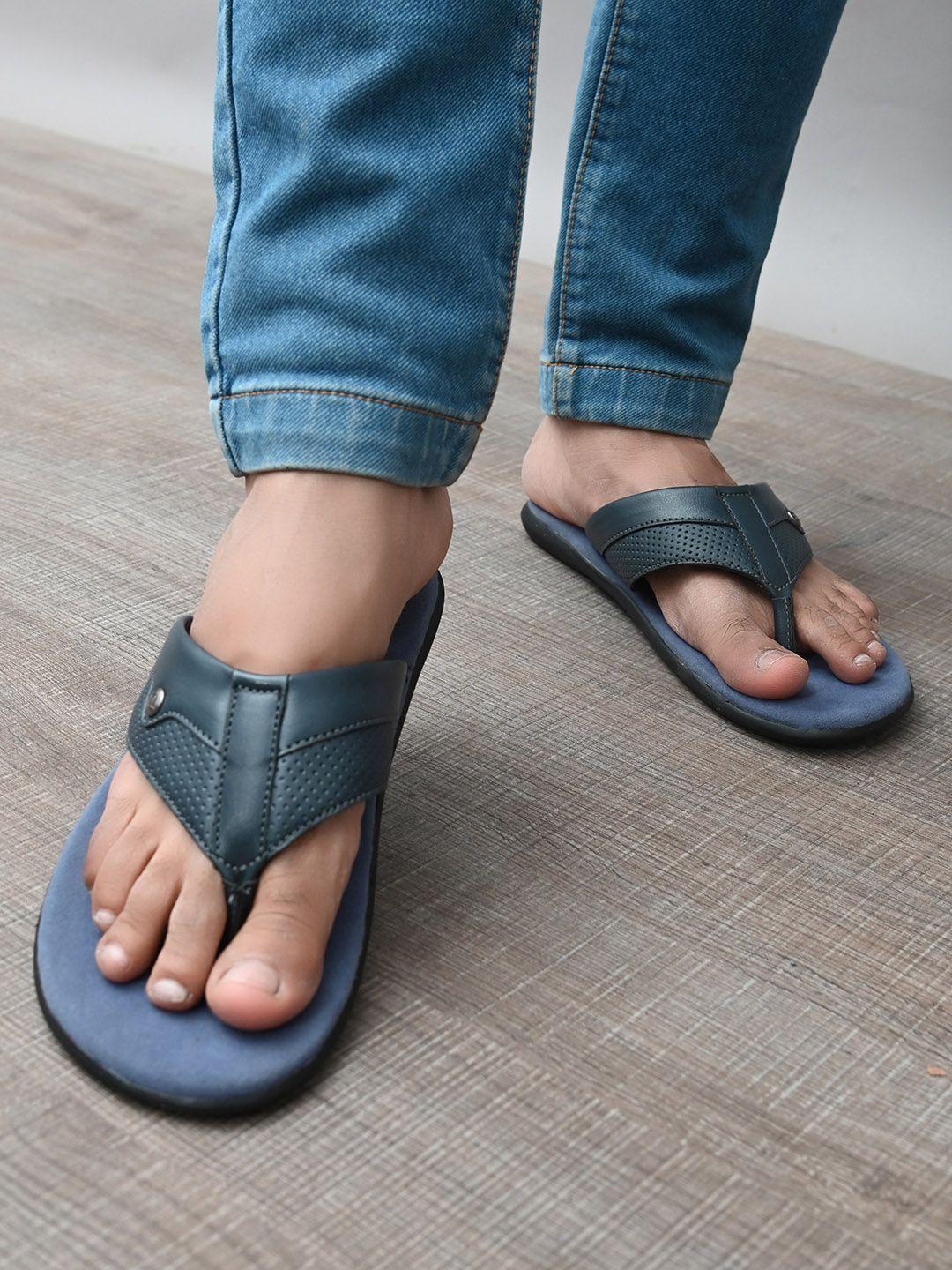 el paso men blue thong flip-flops