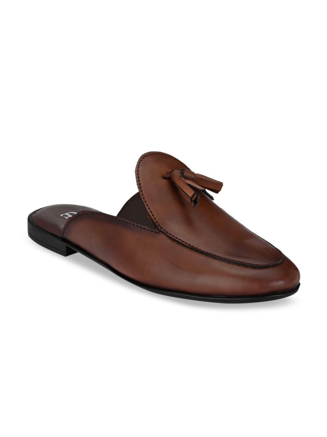 el paso men brown solid mules