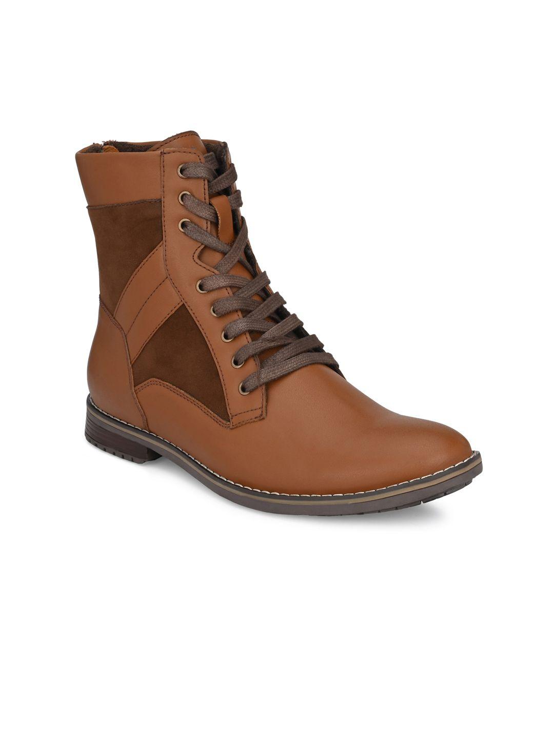 el paso men tan brown high-top flat boots