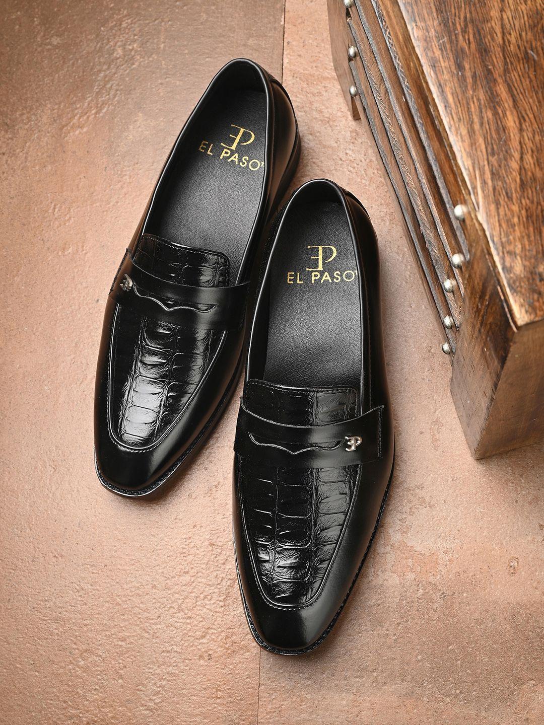 el paso men textured formal loafers