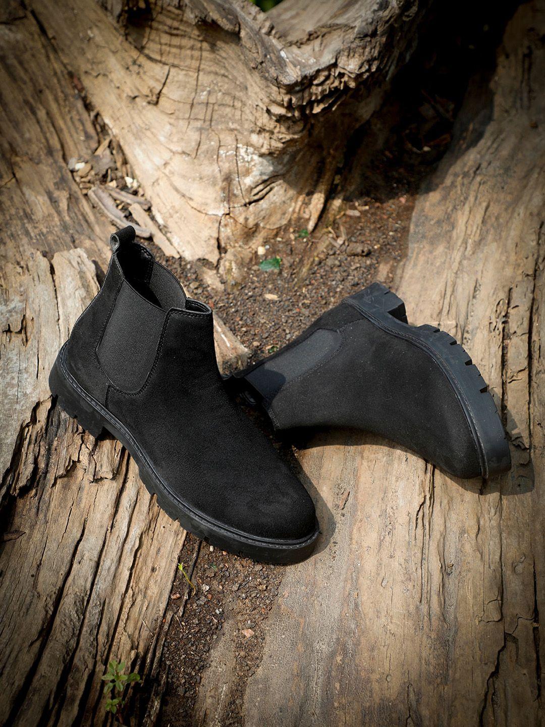 el paso women black solid regular boots