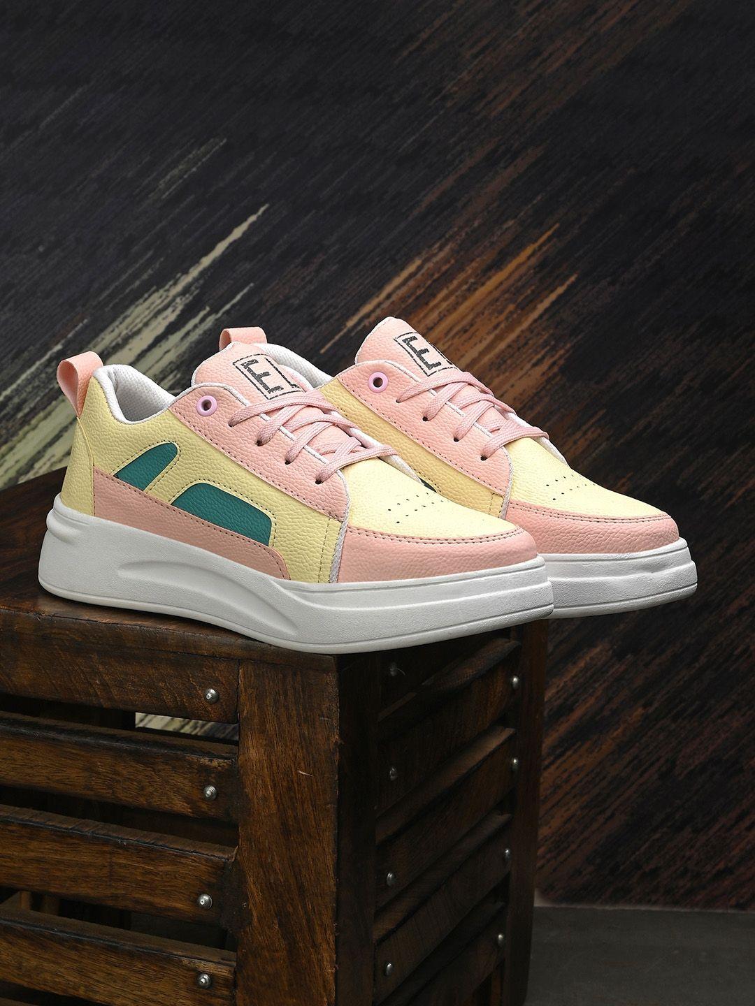 el paso women colourblocked lightweight sneakers