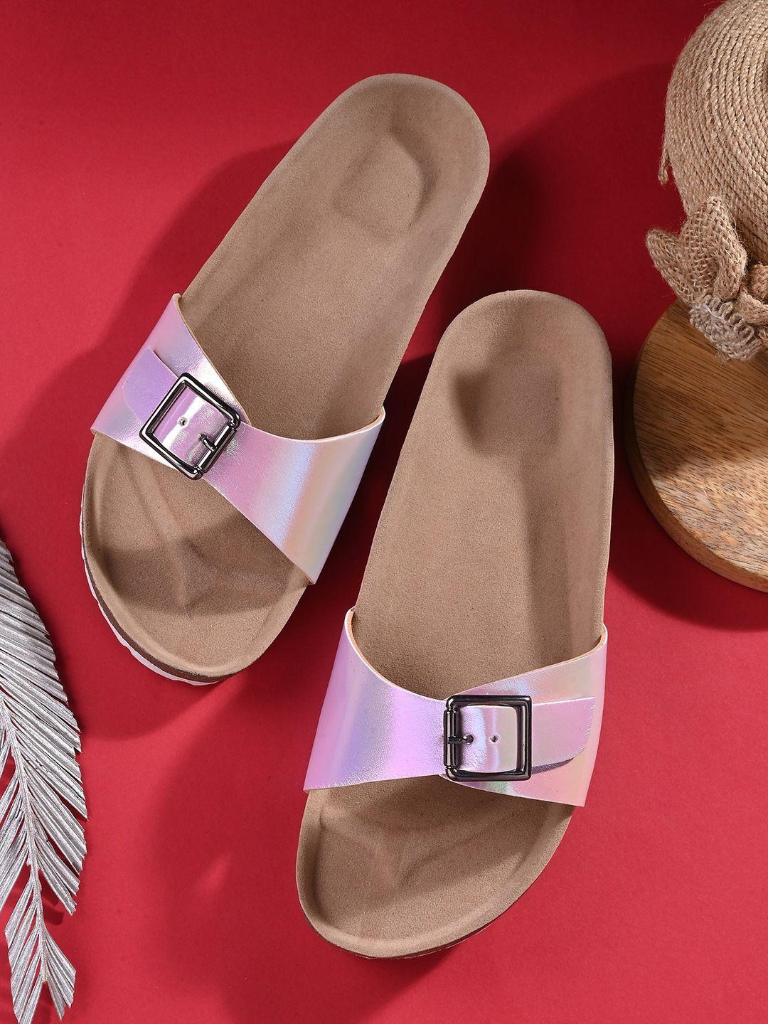 el paso women open toe flats with buckles