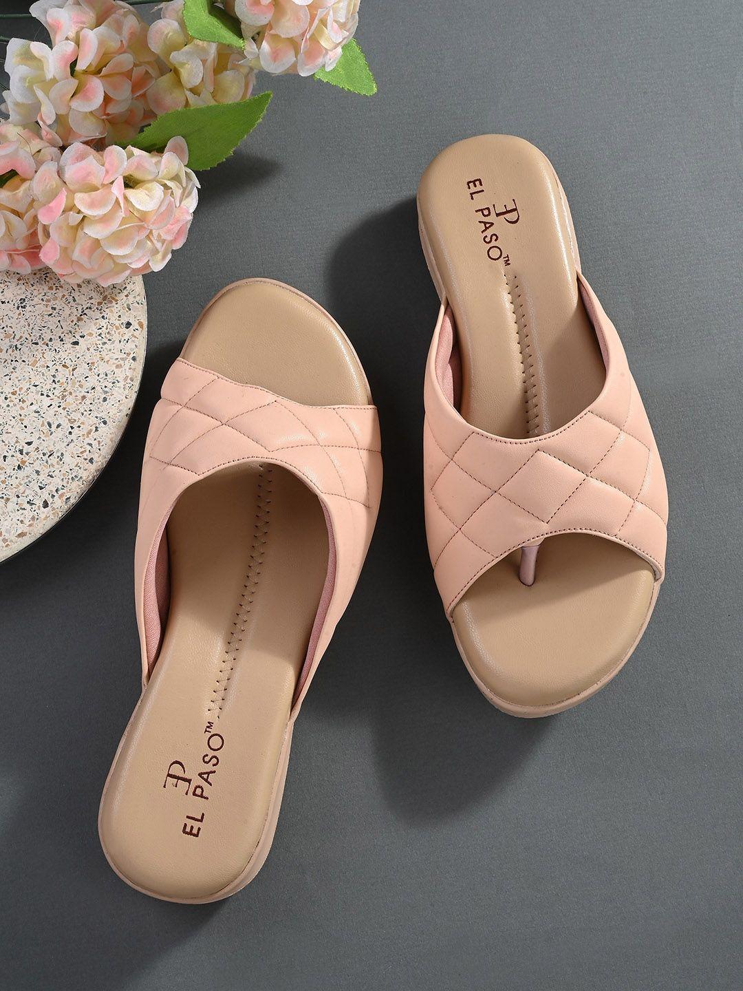 el paso women textured open toe flats