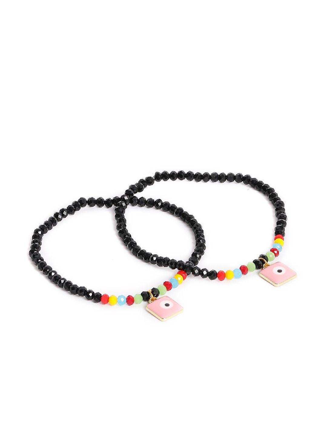 el regalo bead-studded evil-eye anklet