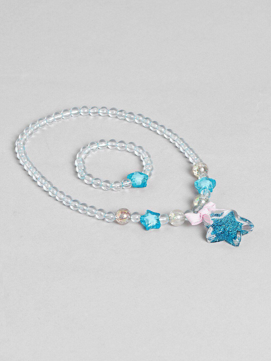 el regalo girls beads-studded jewellery set
