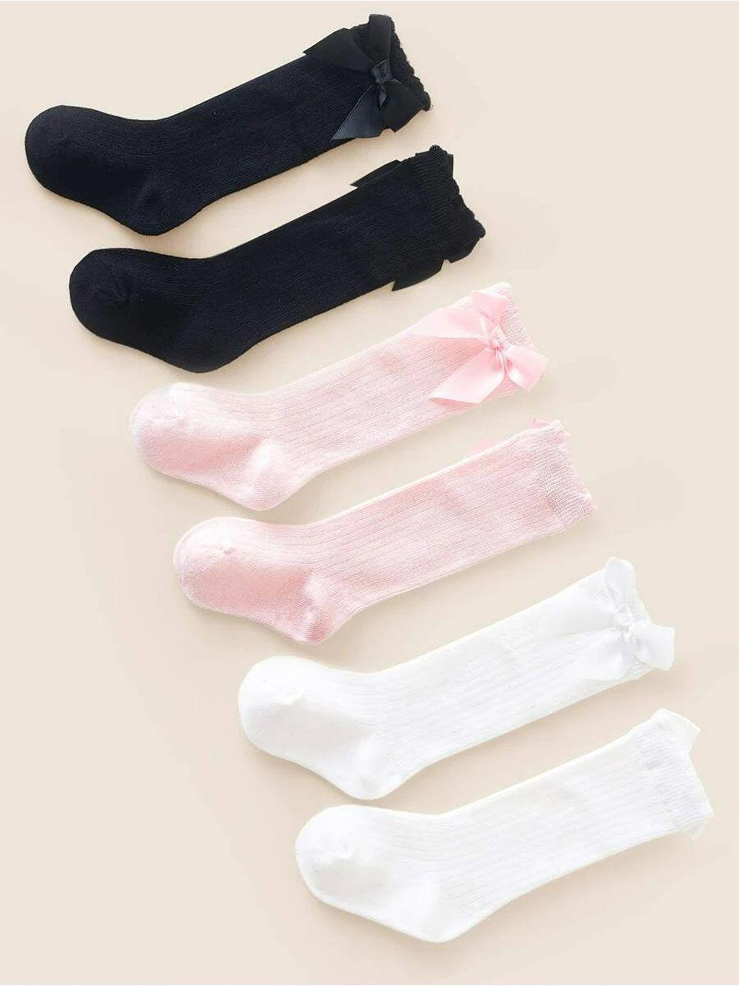 el regalo girls pack of 3 knee length socks