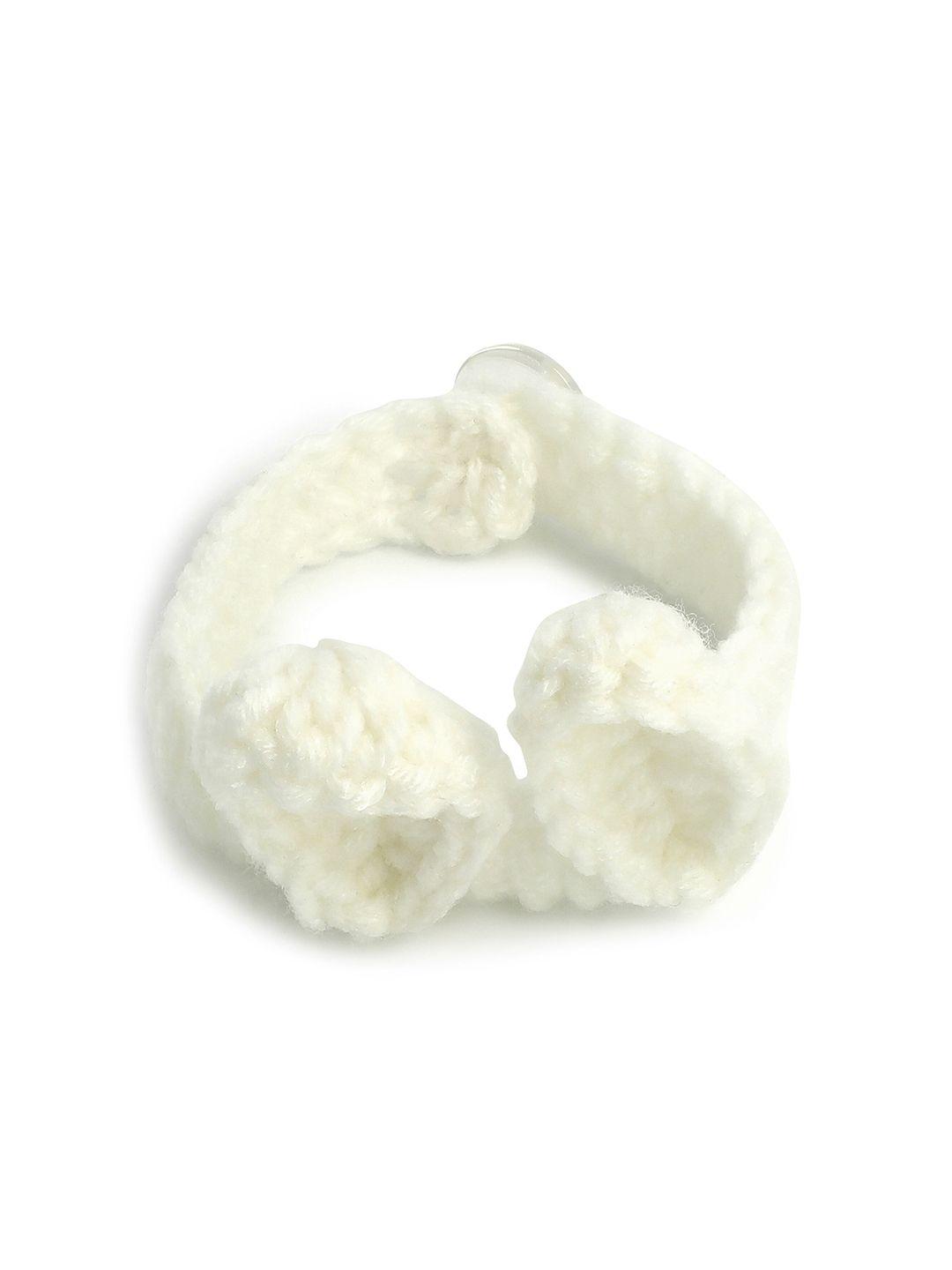 el regalo girls white wraparound bunny bracelet