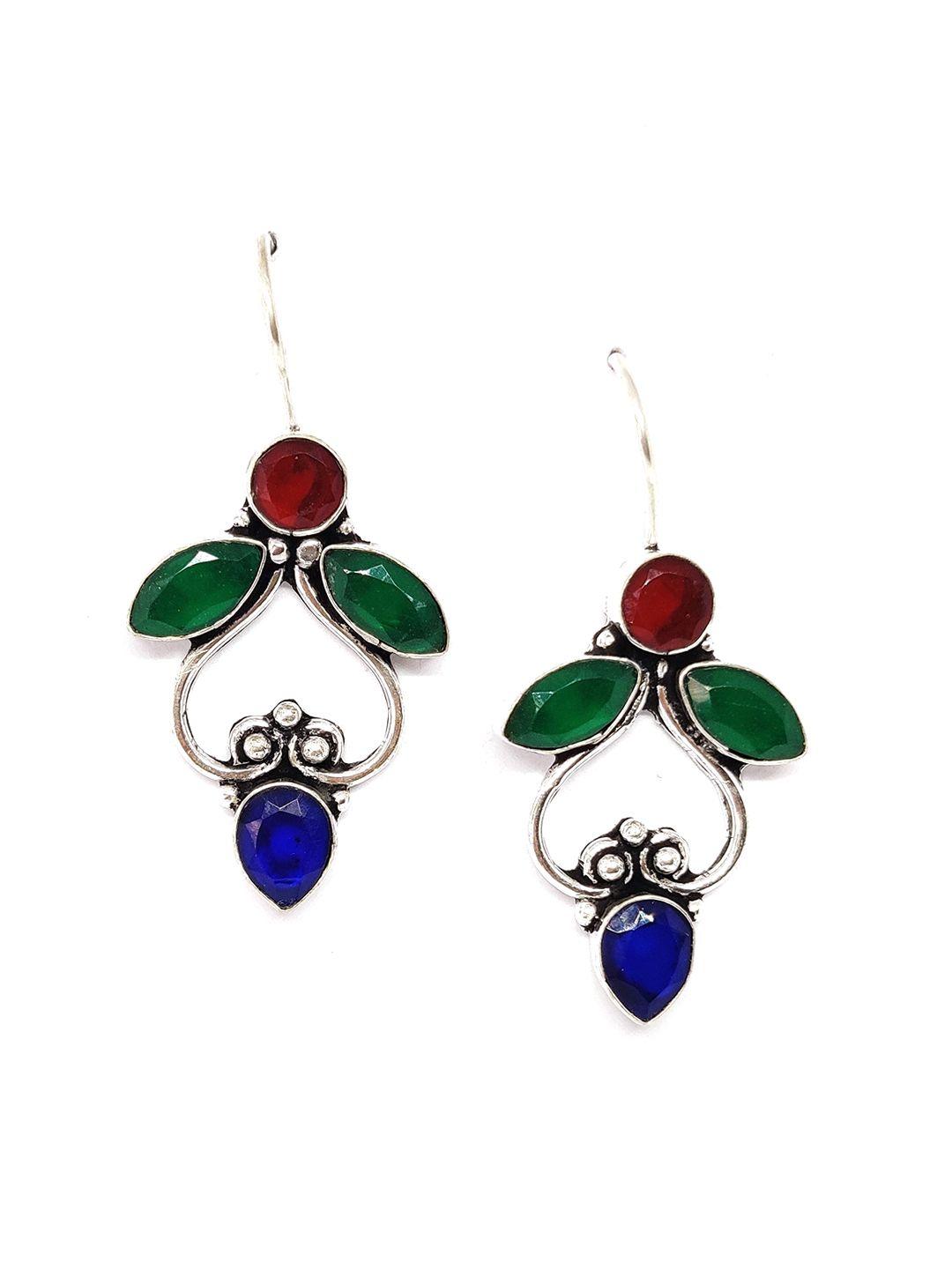 el regalo green contemporary drop earrings