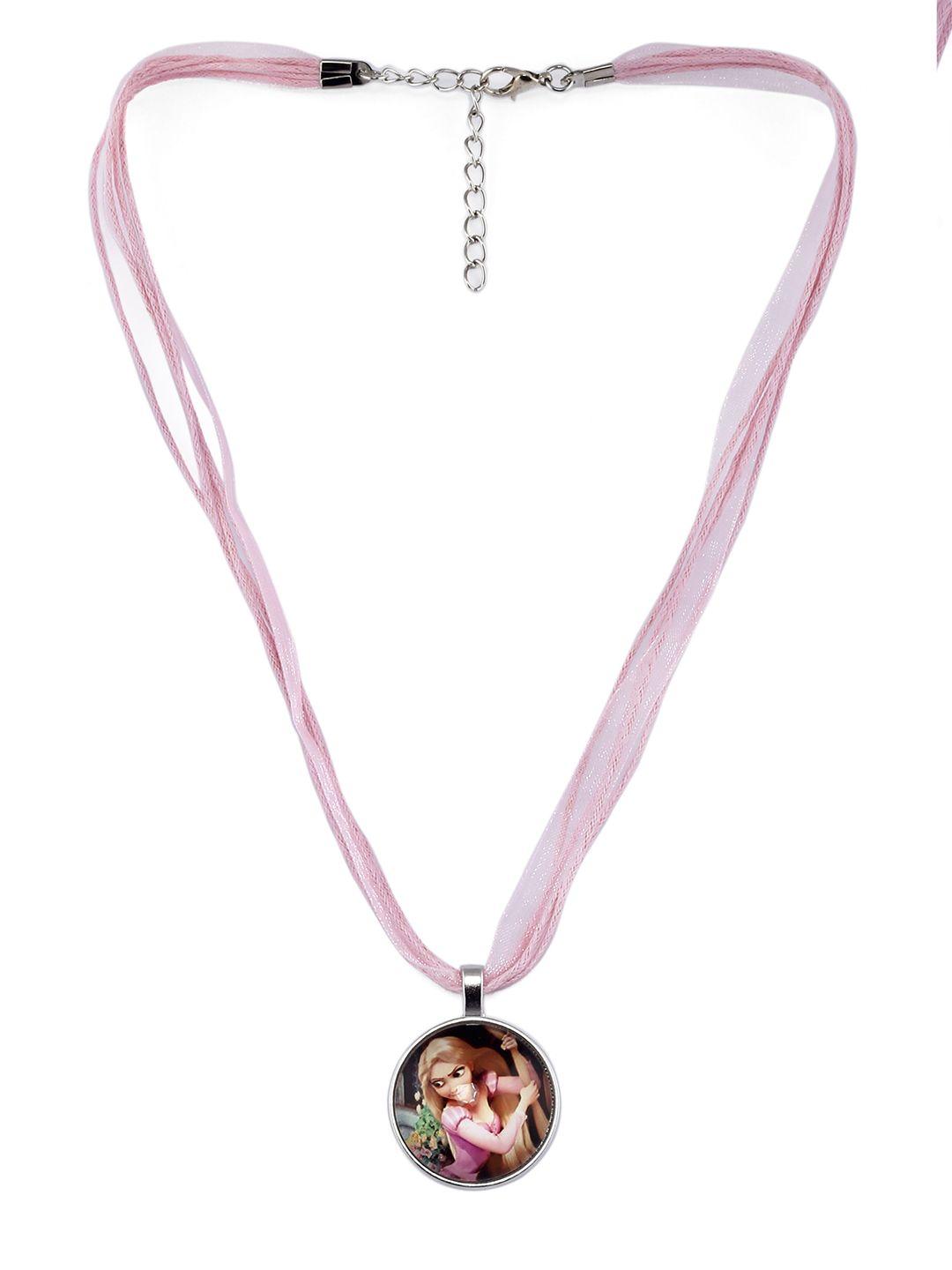 el regalo kids girls pink white rapunzel necklace