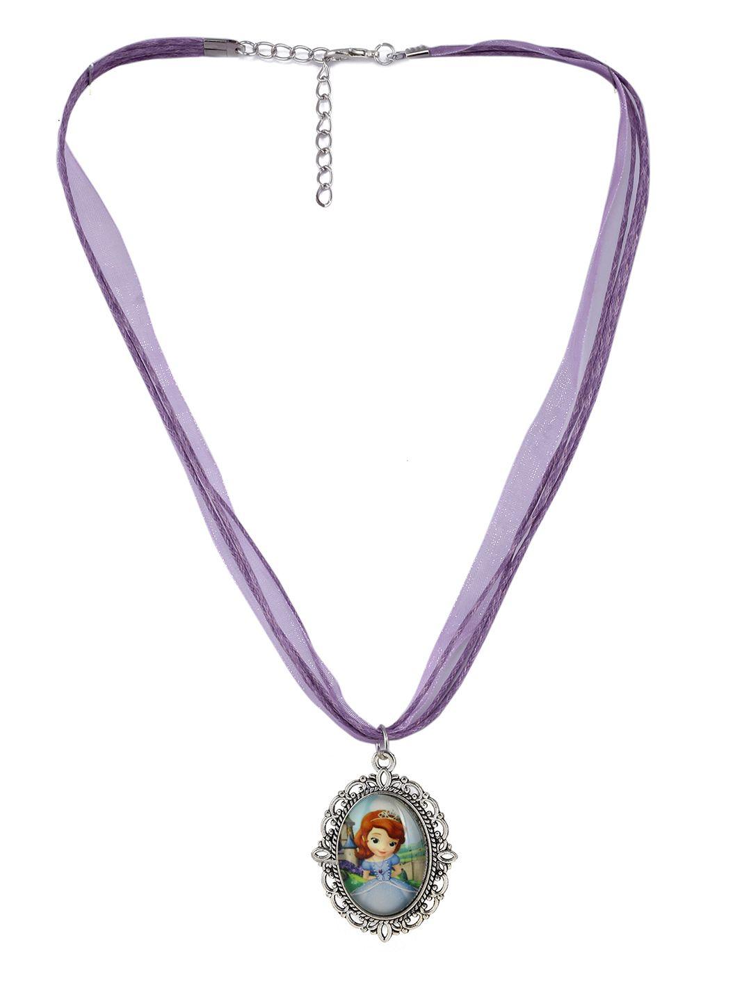 el regalo kids girls purple sophia princess necklace