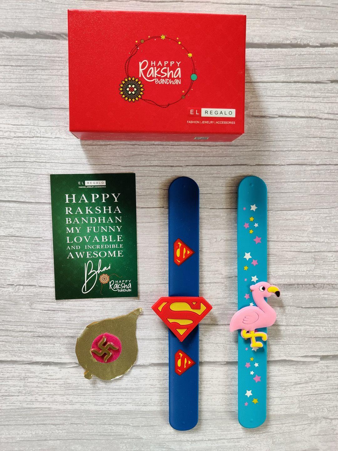 el regalo kids pack of 2 slap band rakhi