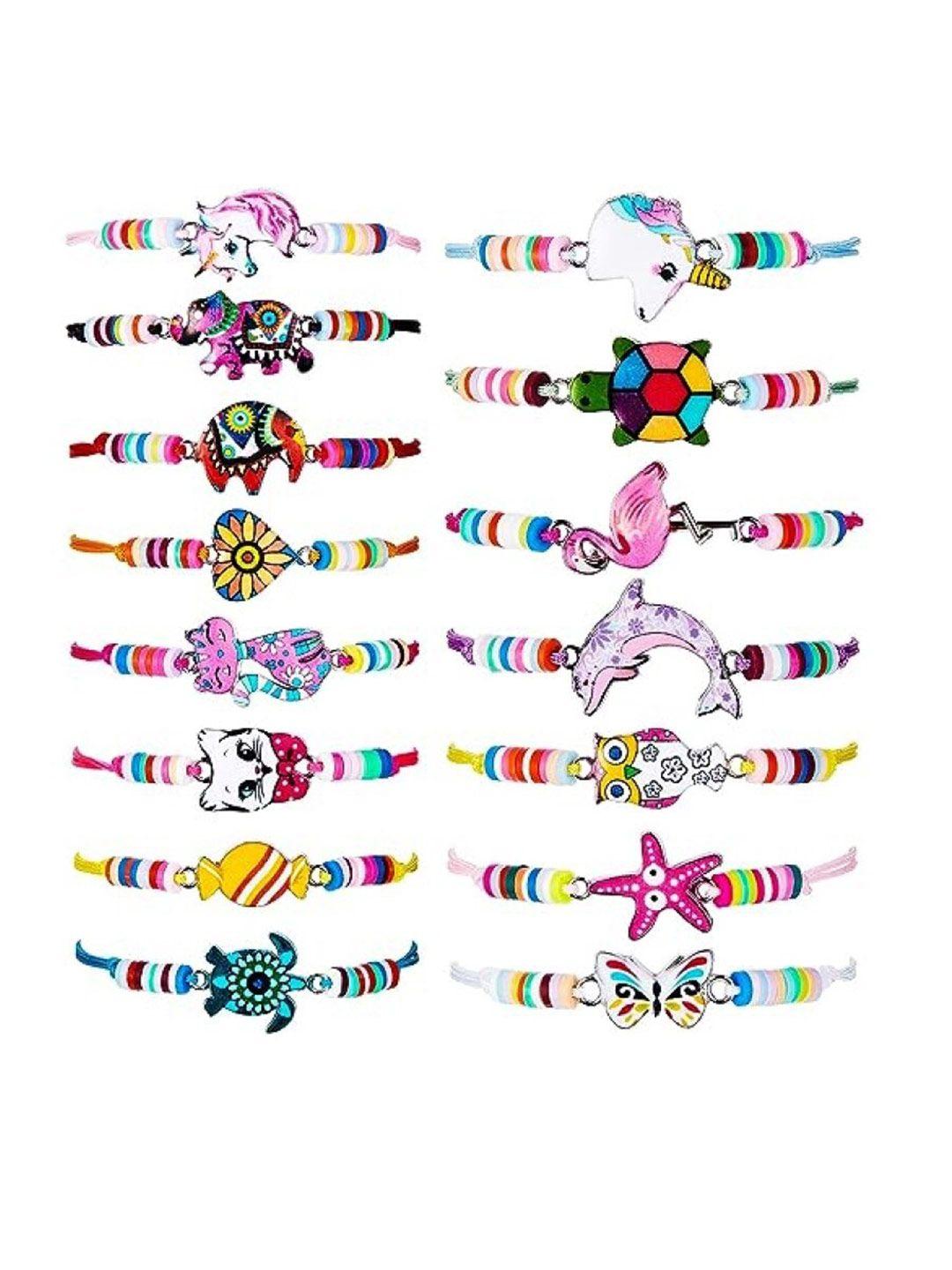el regalo kids set of 15 beaded charm bracelet