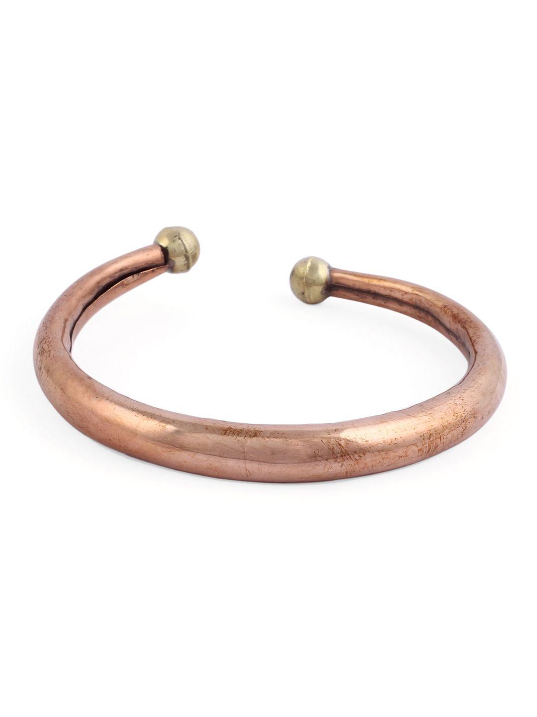 el regalo men brass antique copper-plated kada bracelet