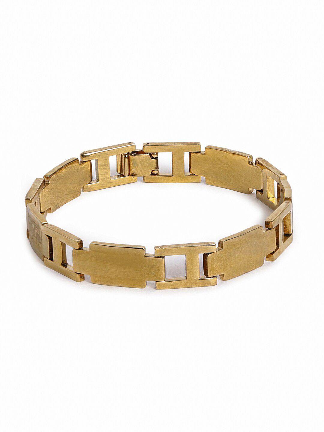 el regalo men gold-plated link bracelet