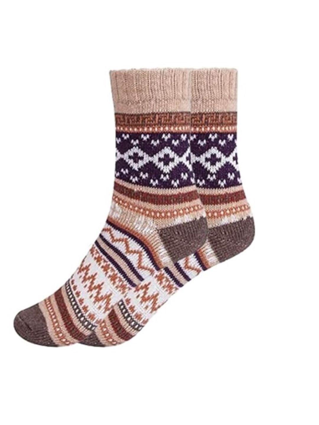 el regalo patterned ankle length socks