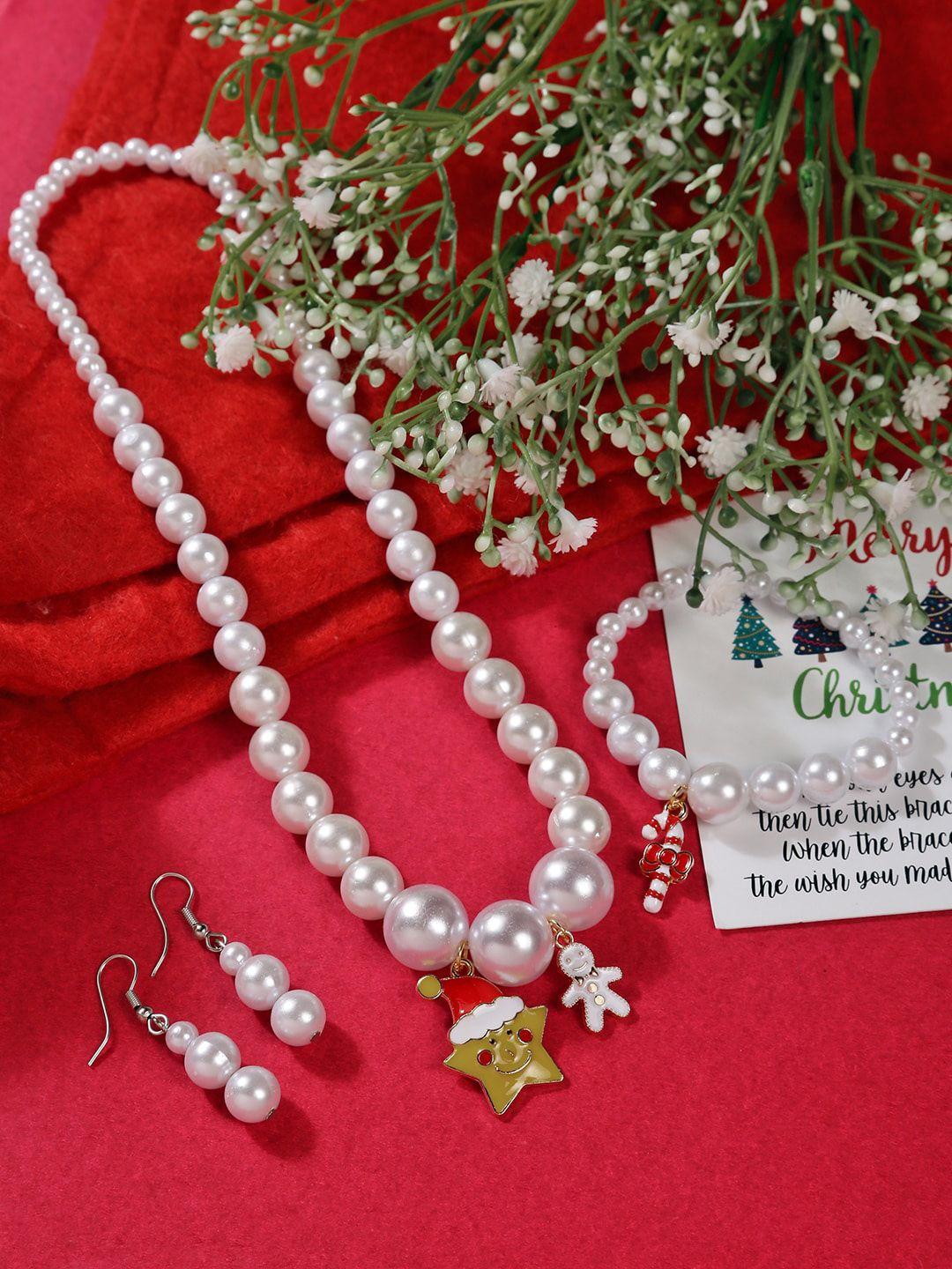 el regalo pearl beaded jewellery set