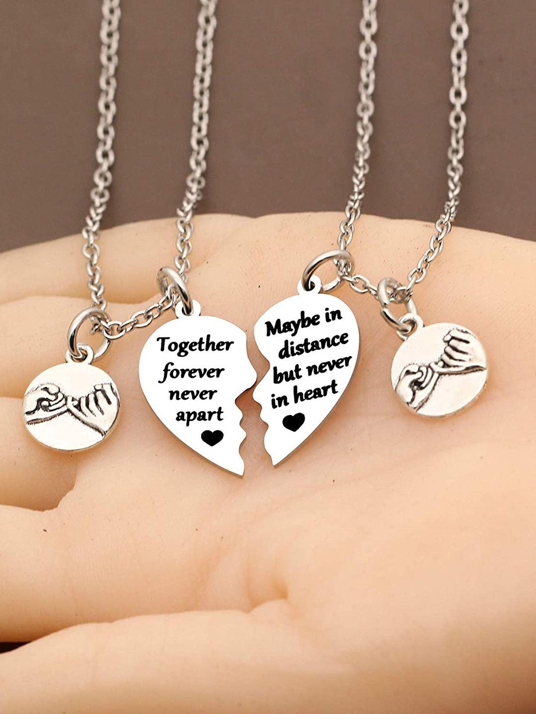 el regalo pinky promise couple necklace