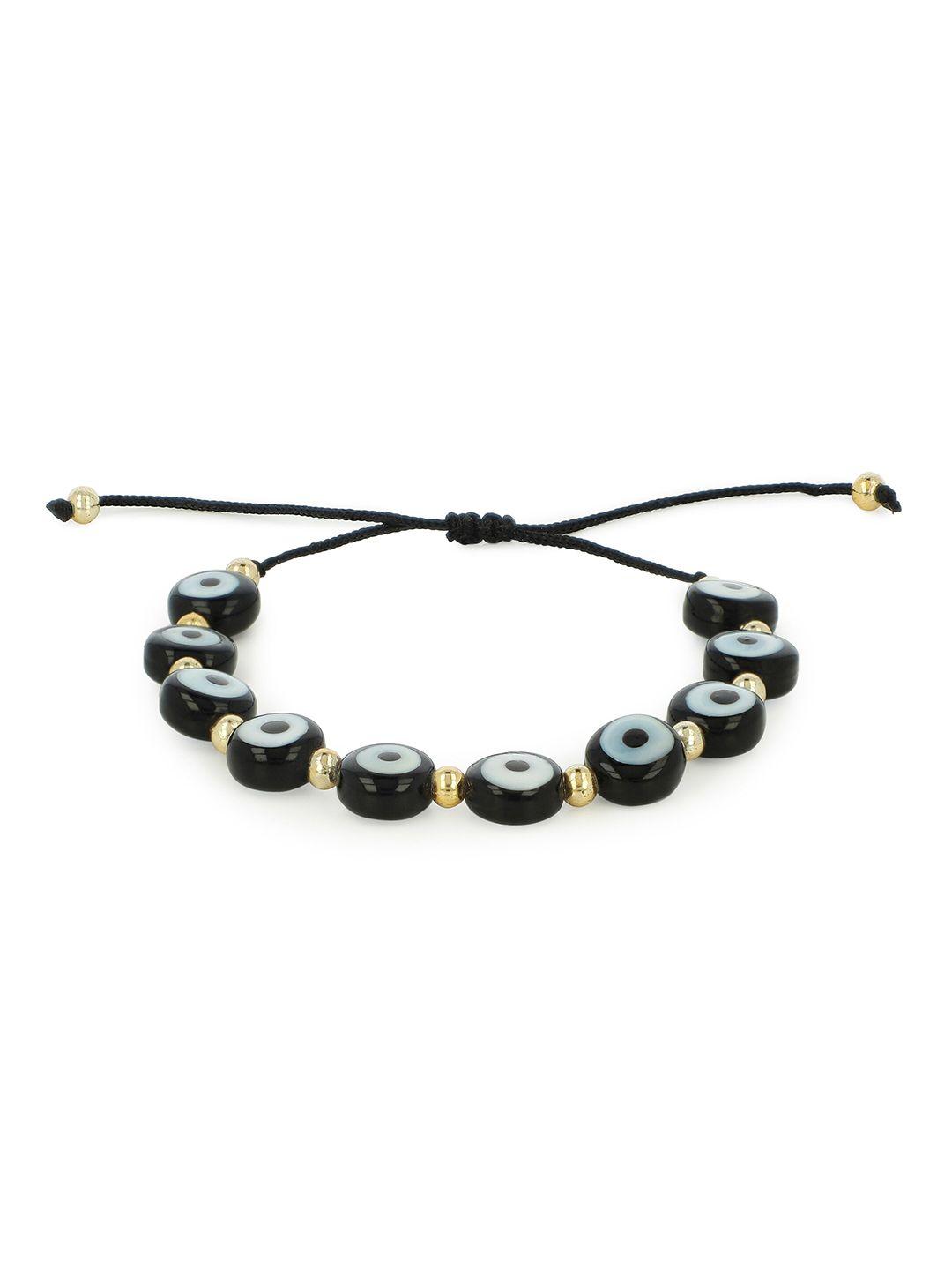 el regalo unisex black & blue wraparound bracelet