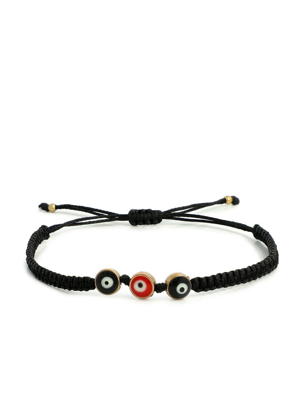 el regalo unisex black wraparound bracelet