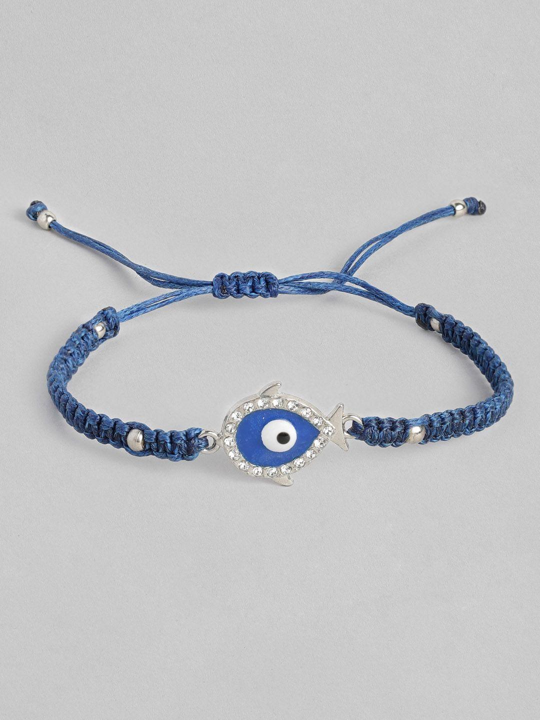 el regalo unisex blue charm evil eye bracelet