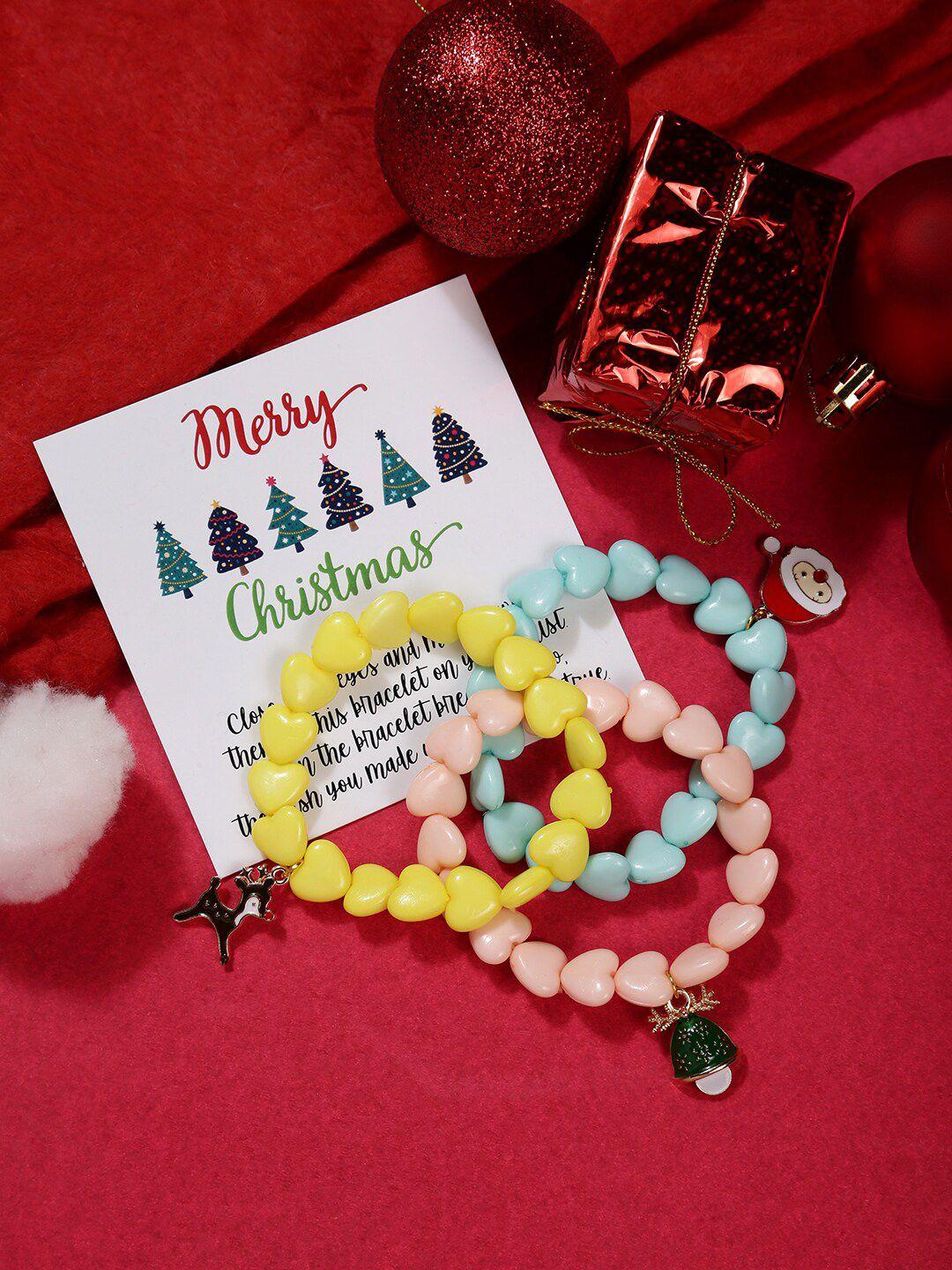 el regalo unisex kids set of 3 wraparound bracelet