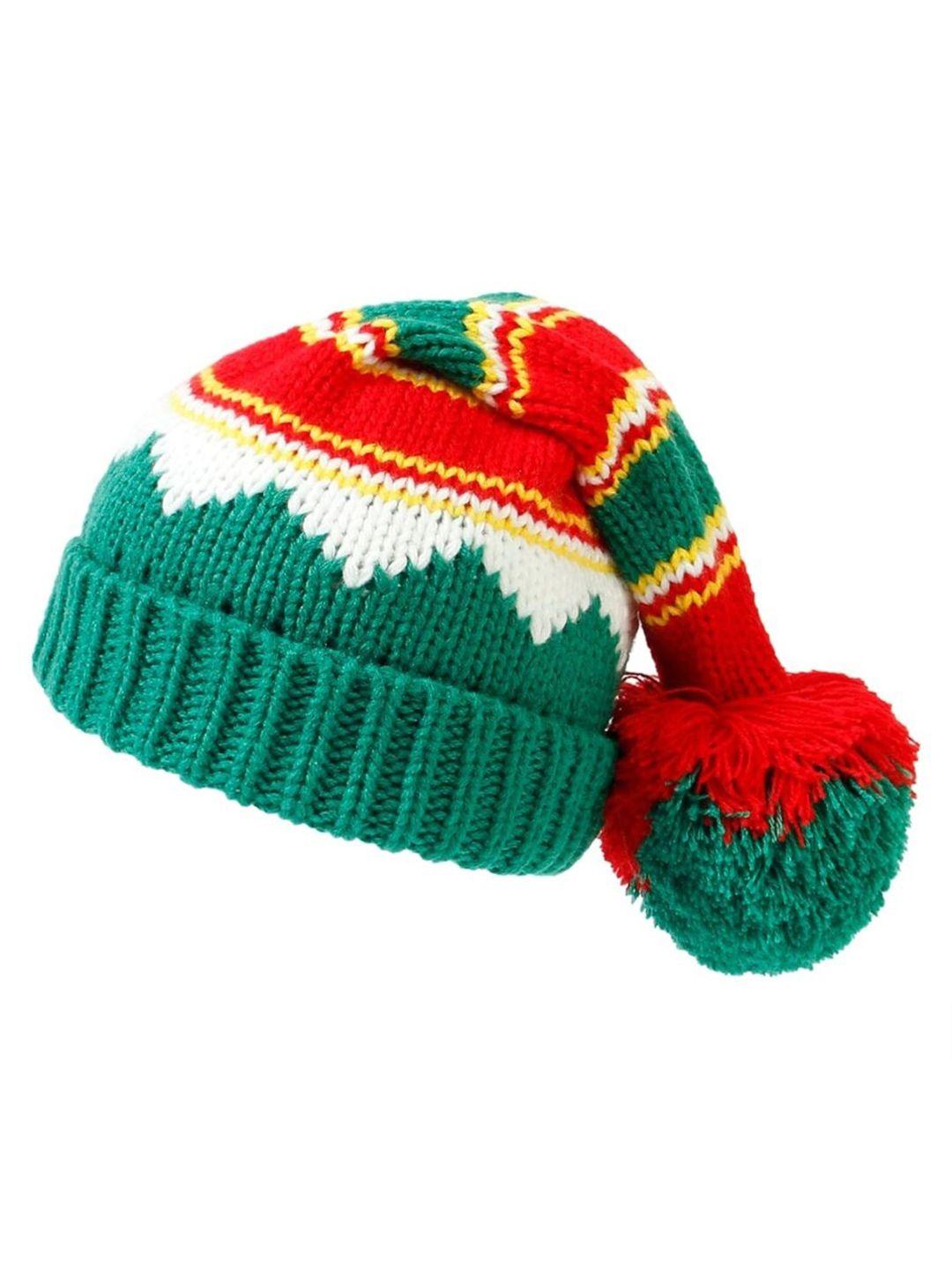 el regalo unisex self design woollen beanie cap