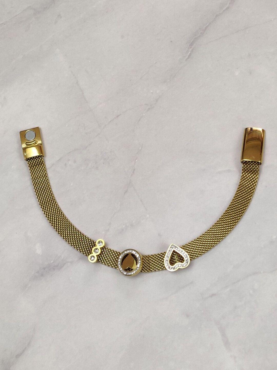el regalo women gold-toned cuff bracelet