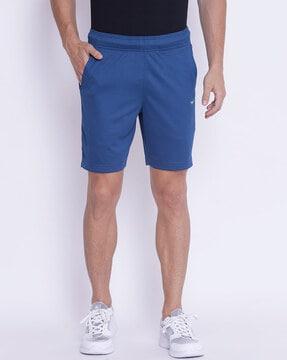 elasticated waistband city shorts